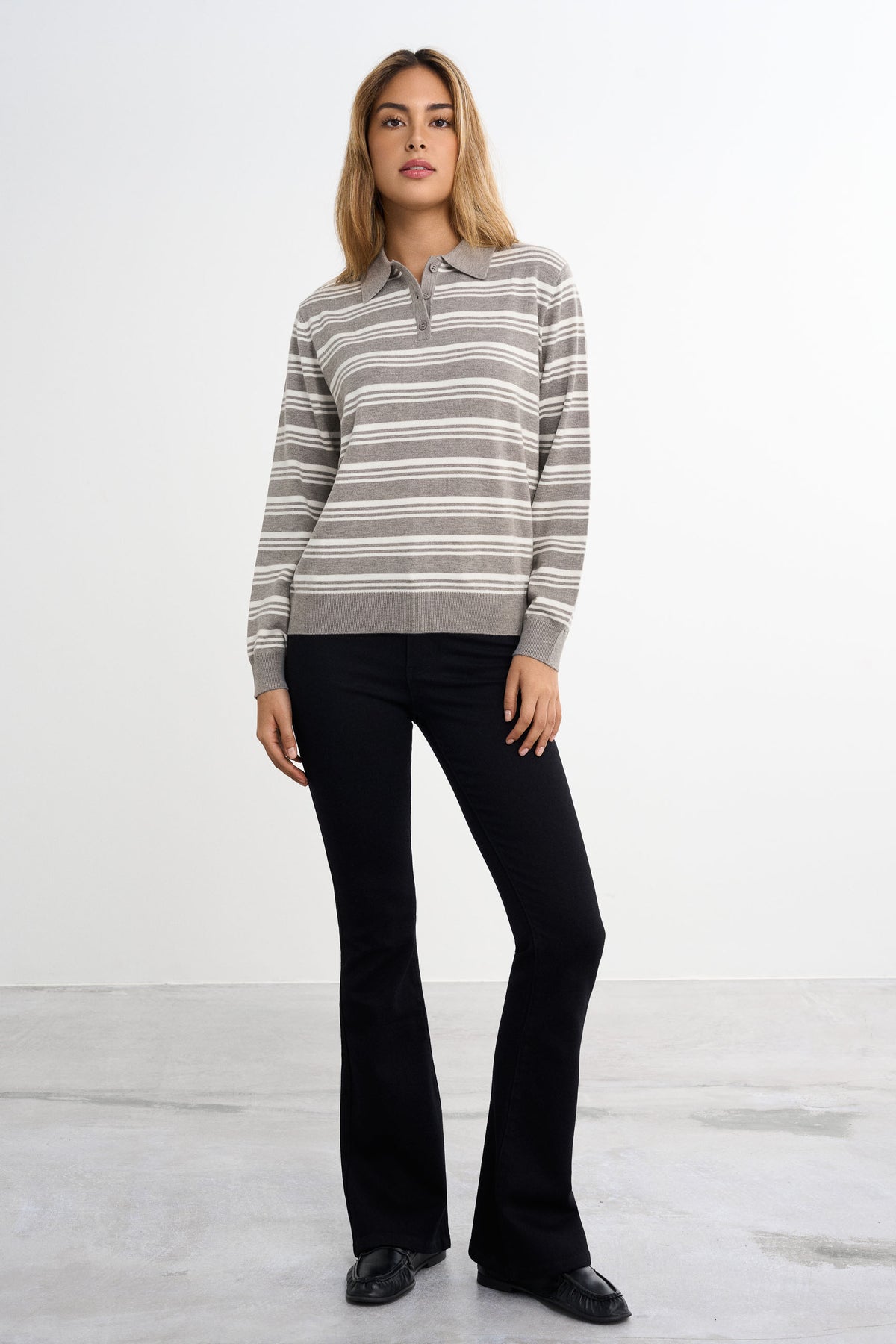 Strikket piqué sweater