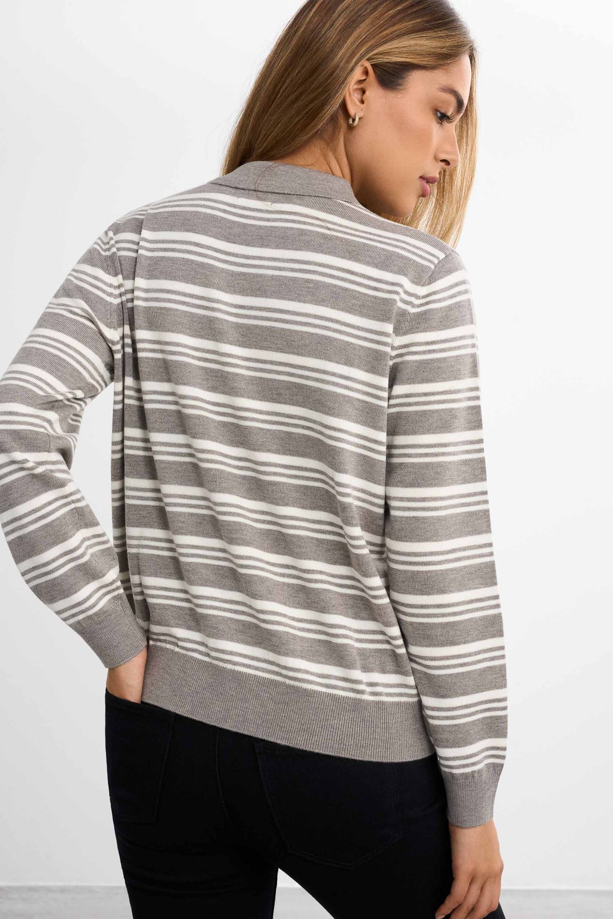 Strikket piqué sweater