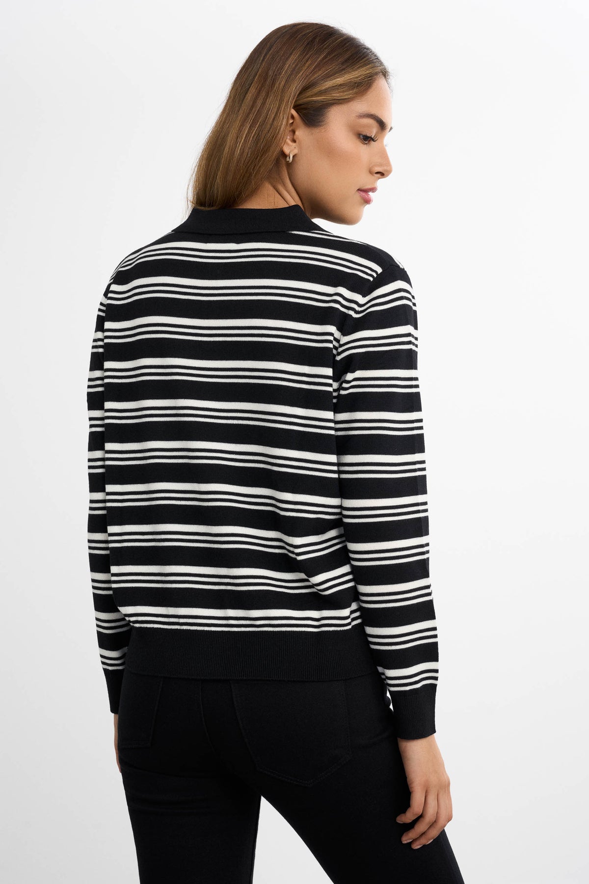 Strikket piqué sweater