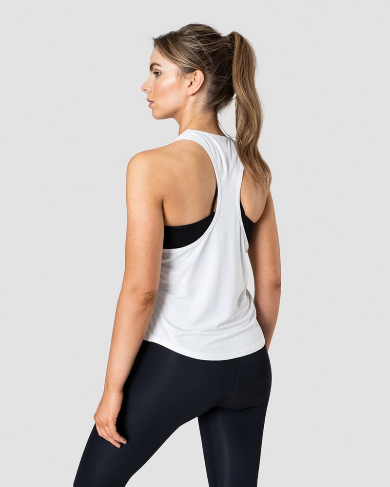 everyday racerback tank top white