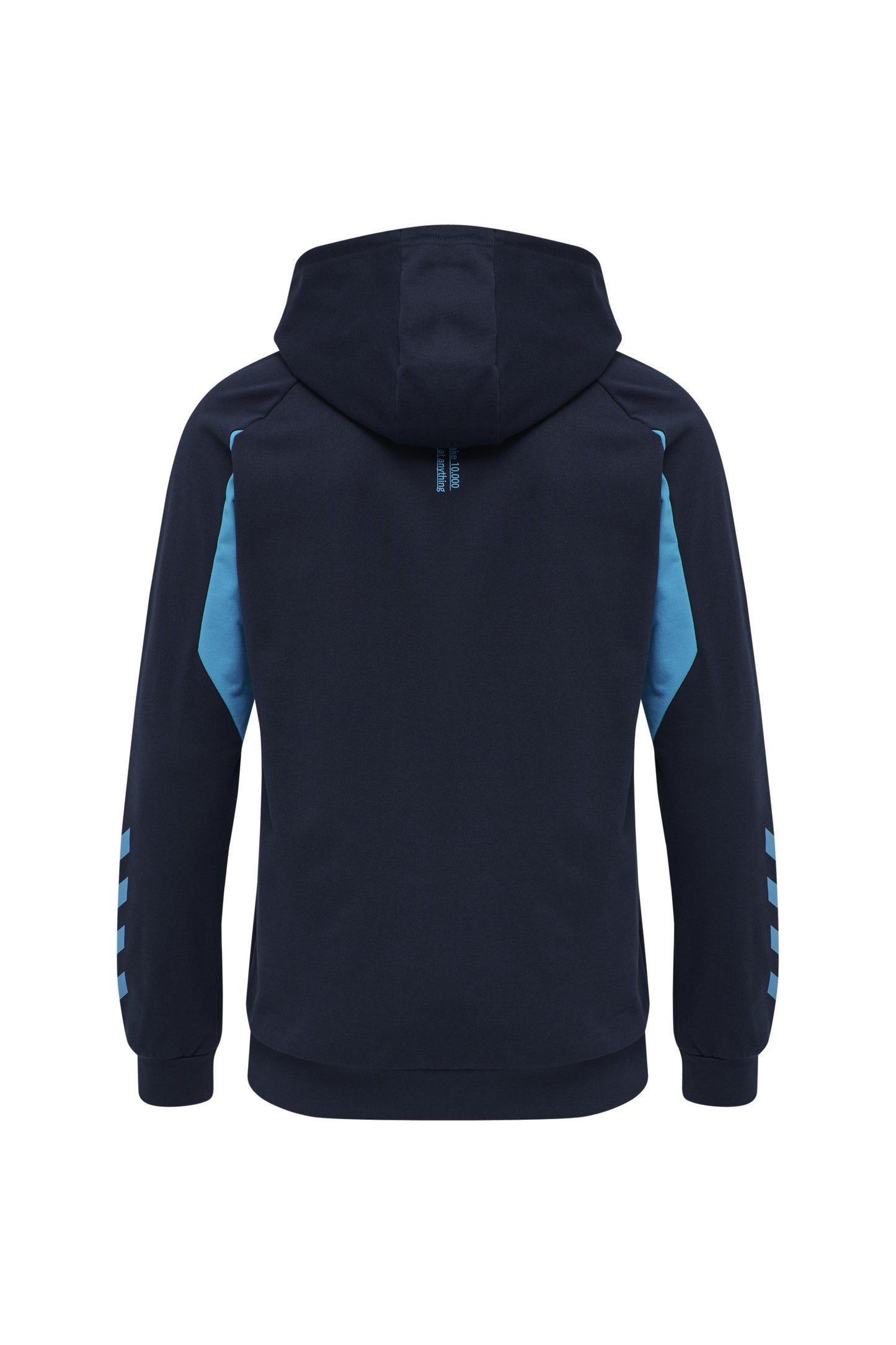 HUMMEL - Hmlaction Cotton Hoodie - Black Iris/atomic Blue