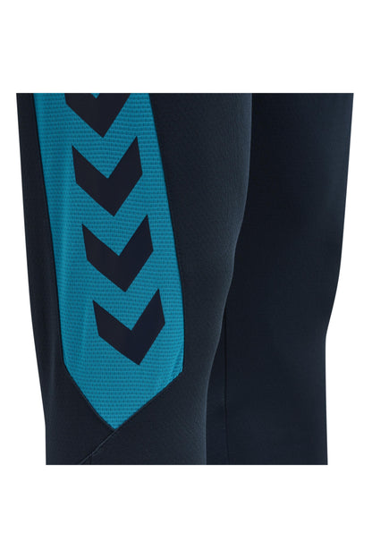 HUMMEL - Hmlaction Poly Training Pants - Black Iris/atomic Blue