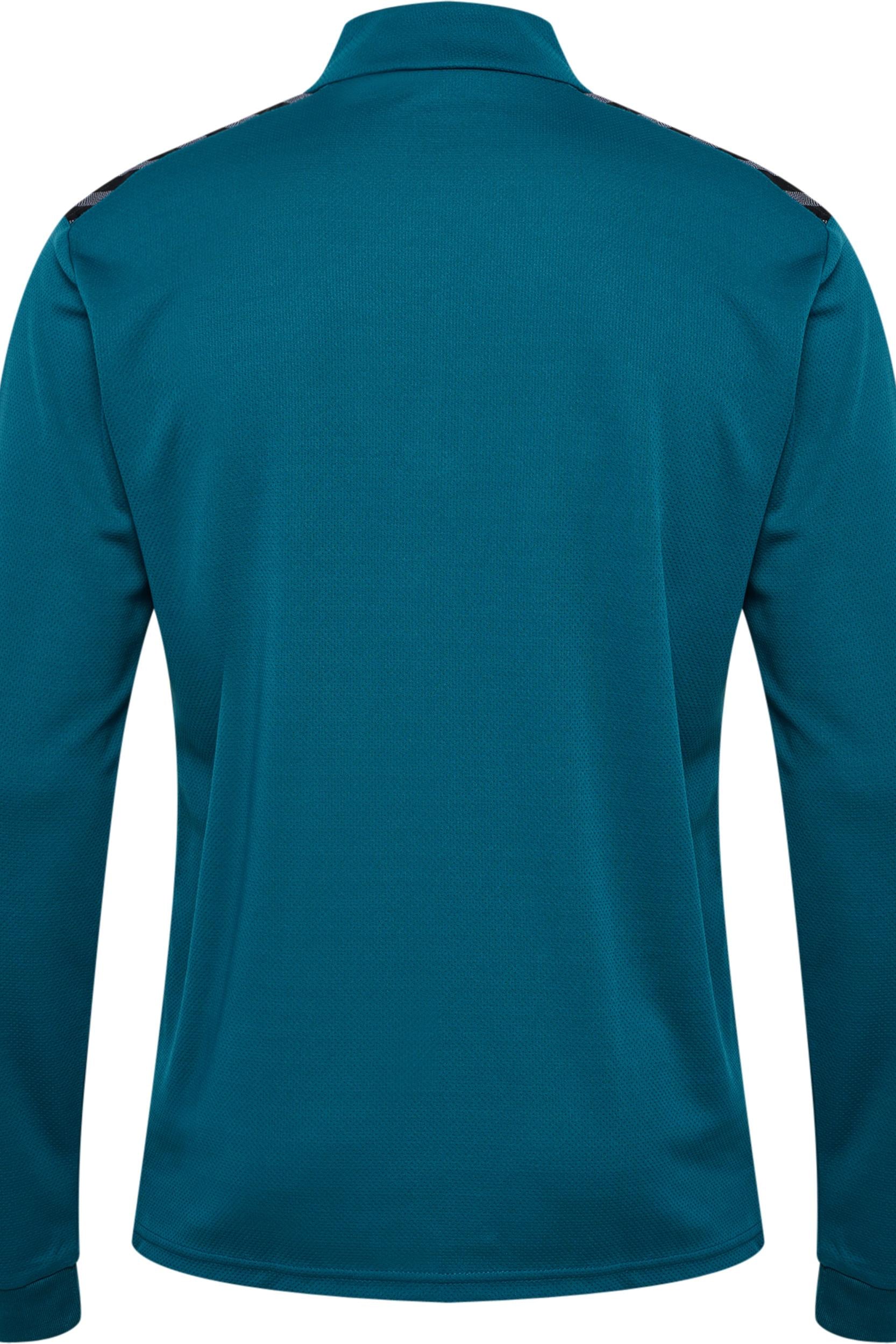 HUMMEL - Hmlauthentic Half Zip Sweat - Blue Coral/sulphur Spring