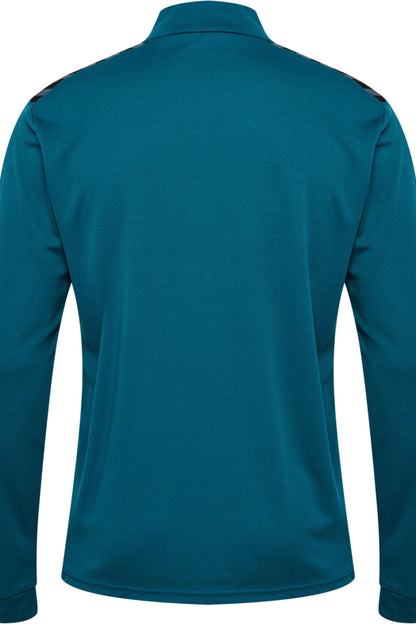 HUMMEL - Hmlauthentic Half Zip Sweat - Blue Coral/sulphur Spring