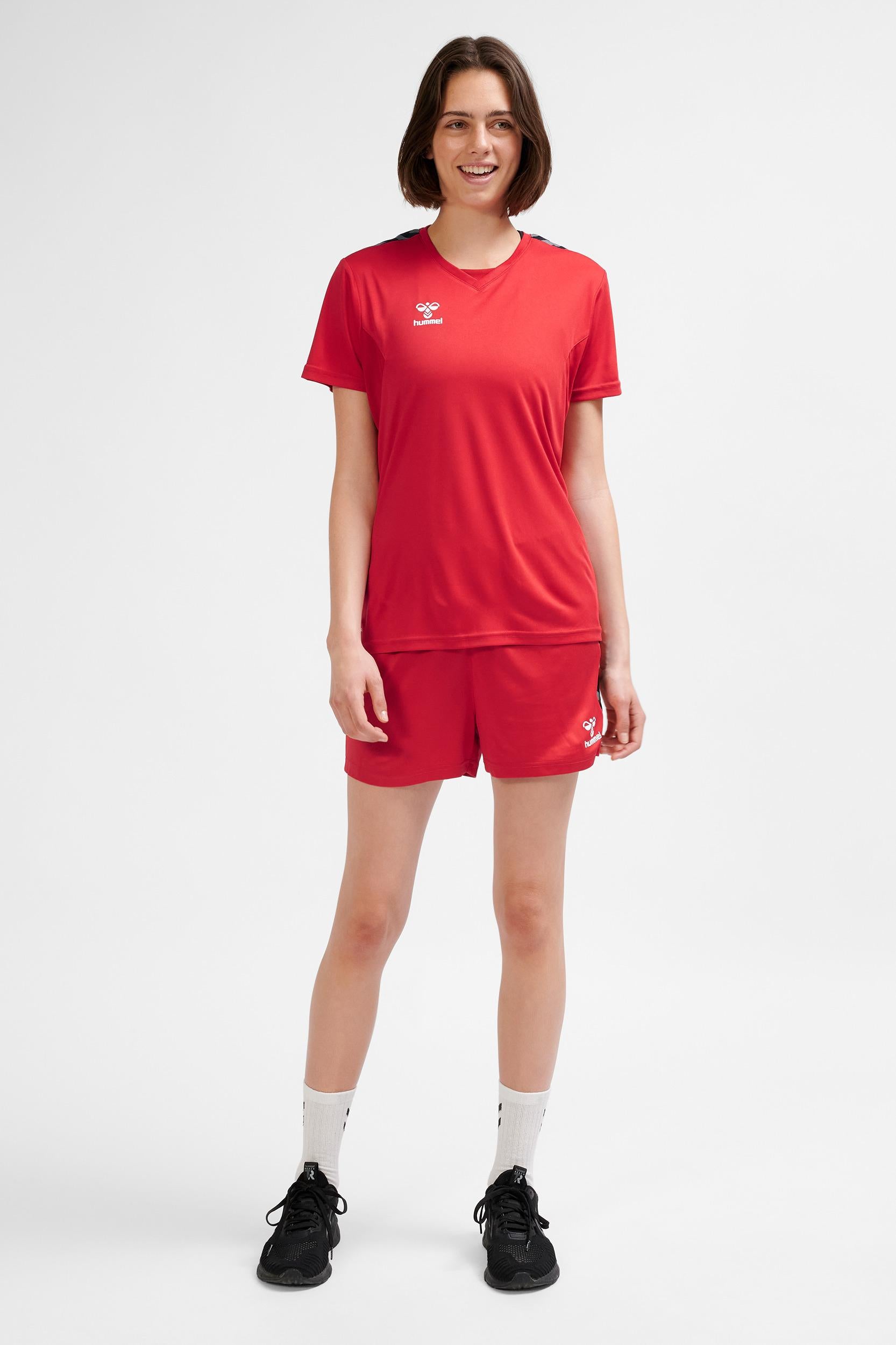 HUMMEL - Hmlauthentic Pl Jersey S/s Woman - True Red