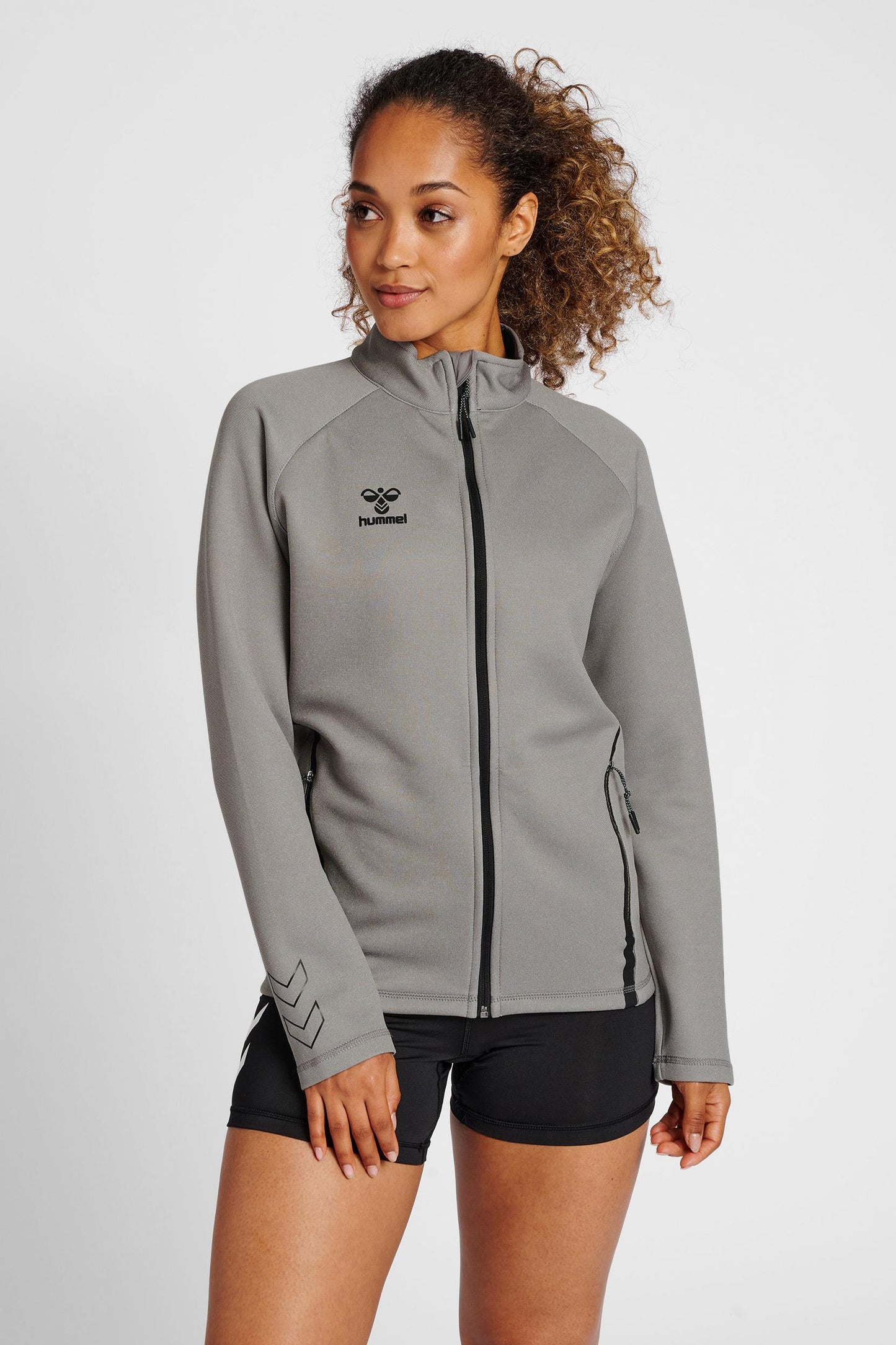 HUMMEL - Hmlcima Xk Zip Jacket Woman - Grey Melange