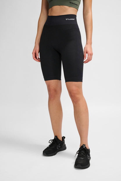 HUMMEL - Hmlclea Seamless Cycling Shorts - Black Melange