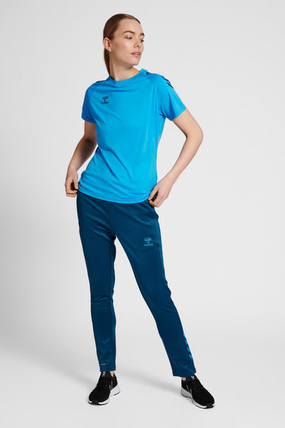 HUMMEL - Hmlcore Xk Core Poly Tee  S/s Woman - Blue Danube