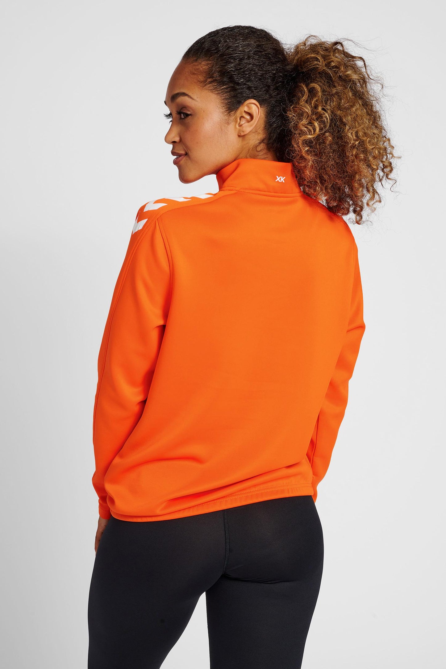 HUMMEL - Hmlcore Xk Half Zip Sweat Woman - Orange Tiger