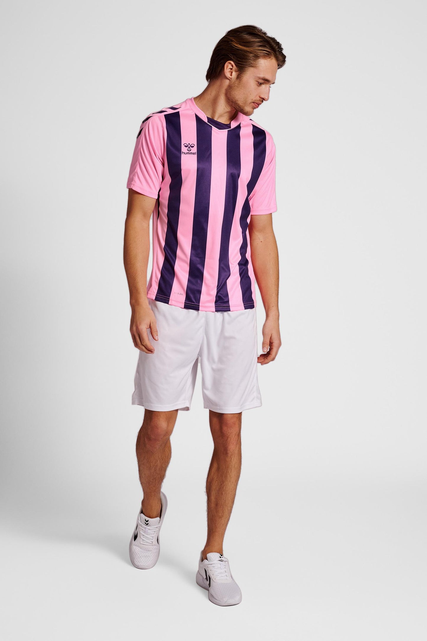 HUMMEL - Hmlcore Xk Striped Jersey S/s - Cotton Candy/acai