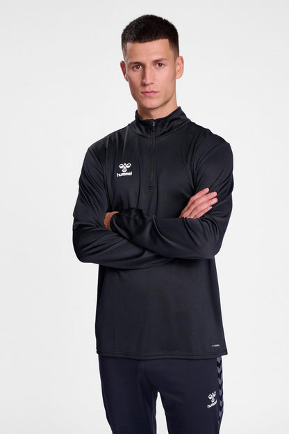 HUMMEL - Hmlessential Half-zip - Black