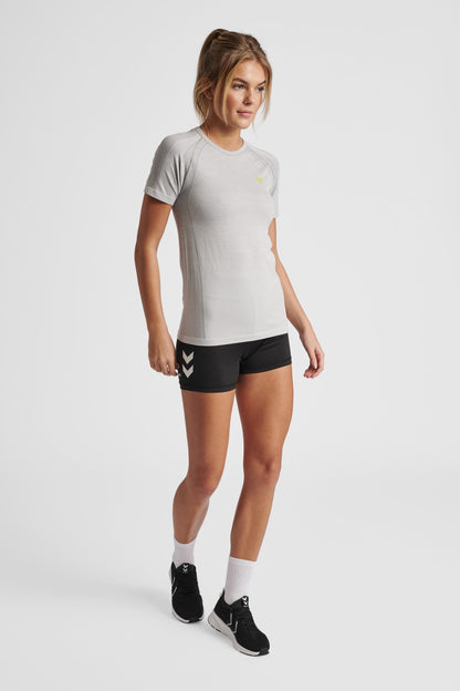 HUMMEL - Hmlgg12 Training Seamless S/s Woman - Alloy Melange