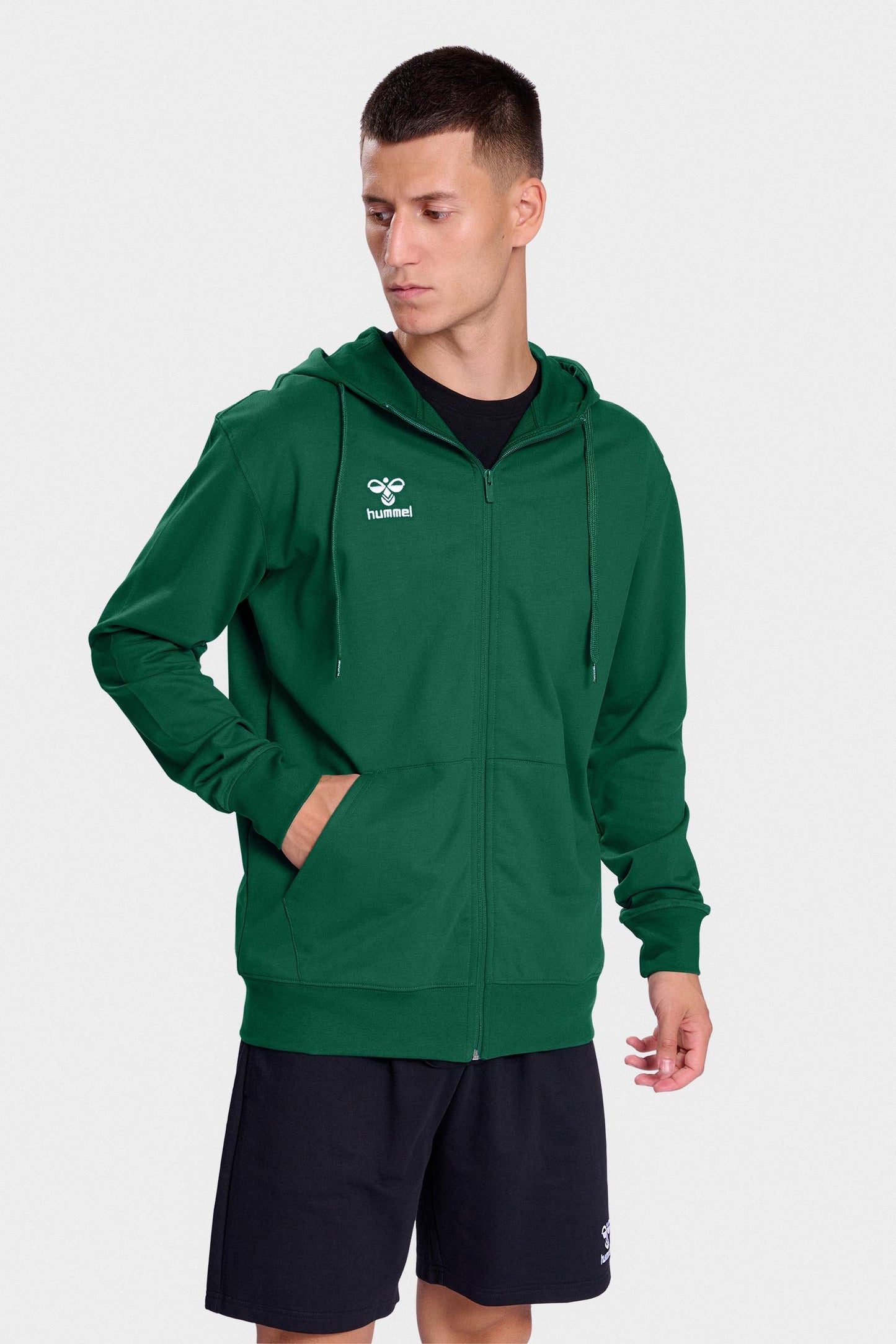 HUMMEL - Hmlgo 2.0 Zip Hoodie - Evergreen