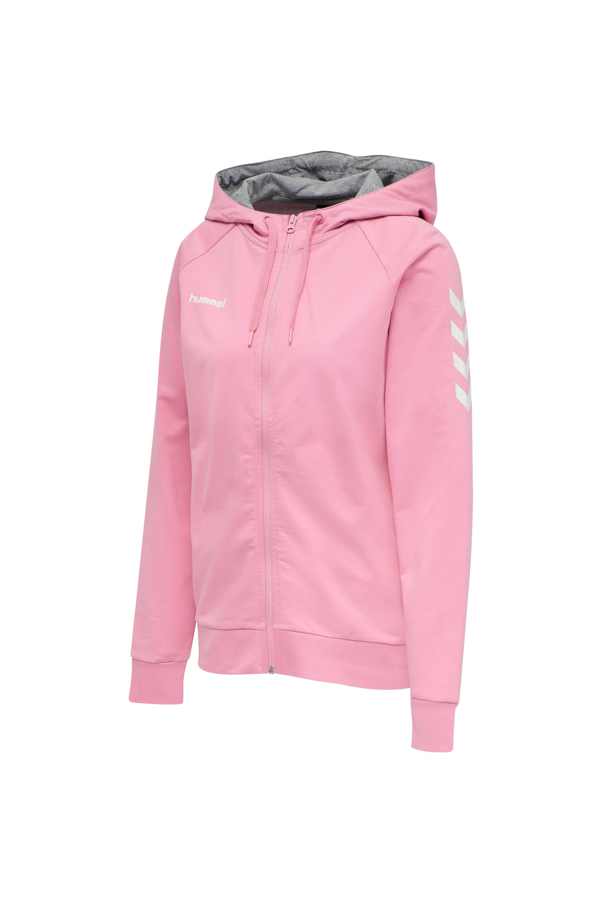 HUMMEL - Hmlgo Cotton Zip Hoodie Woman - Cotton Candy