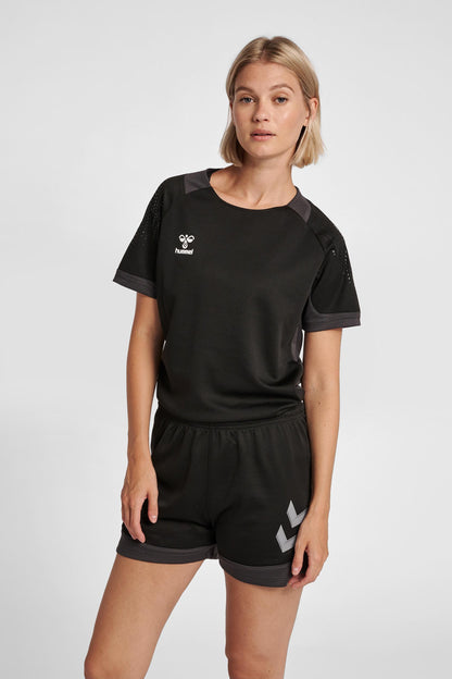 HUMMEL - Hmllead Womens S/s Poly Jersey - Black