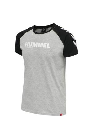 HUMMEL - Hmllegacy Blocked T-shirt - Grey Melange