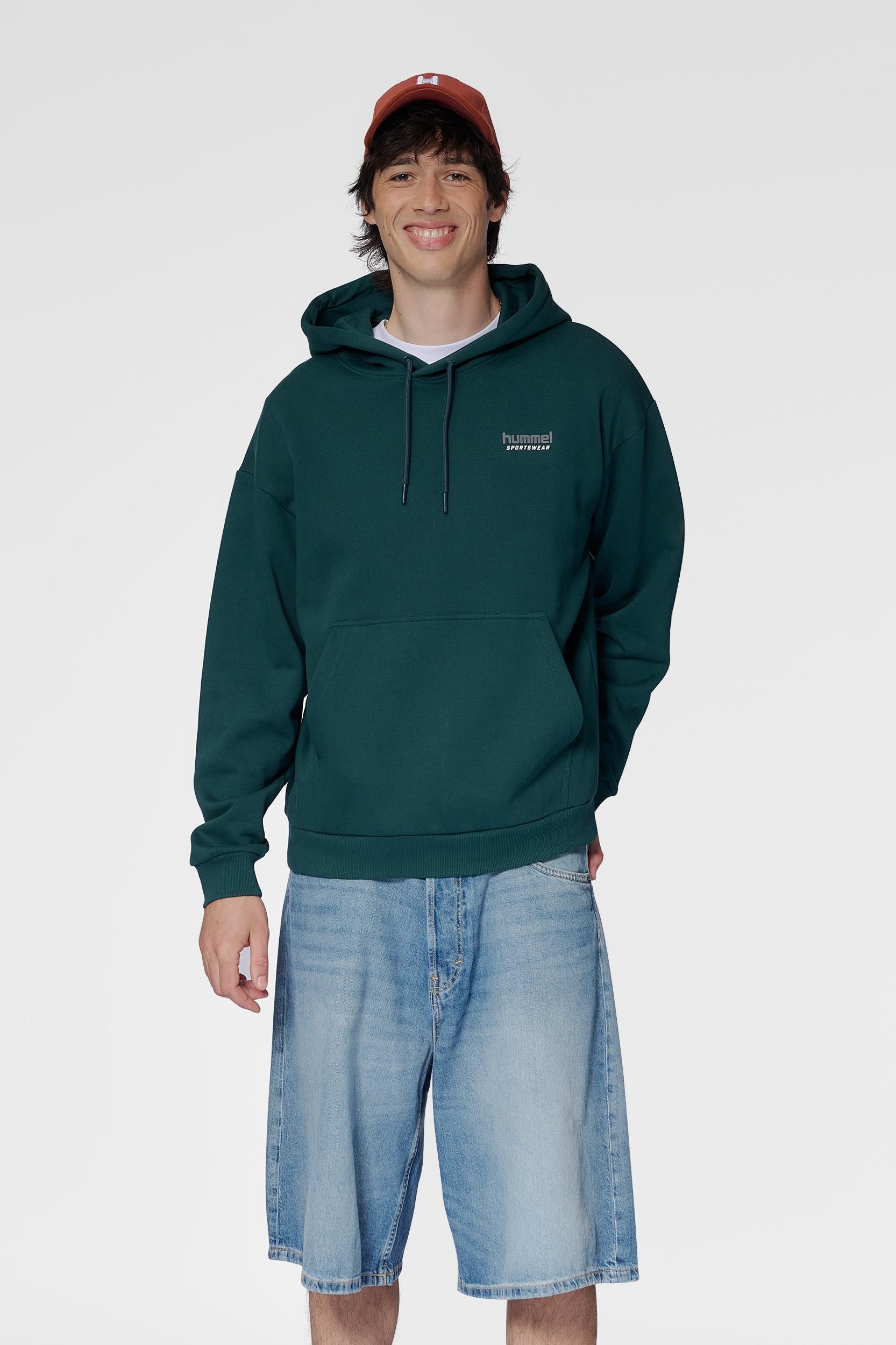 HUMMEL - Hmlloose Hoodie Sportswear - Ponderosa Pine