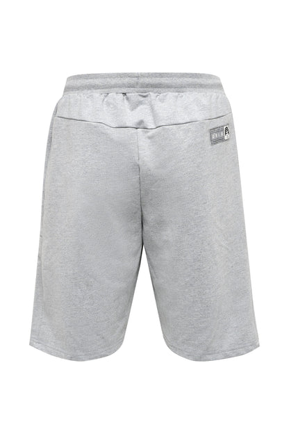 HUMMEL - Hmlmove Grid Cotton Shorts - Grey Melange