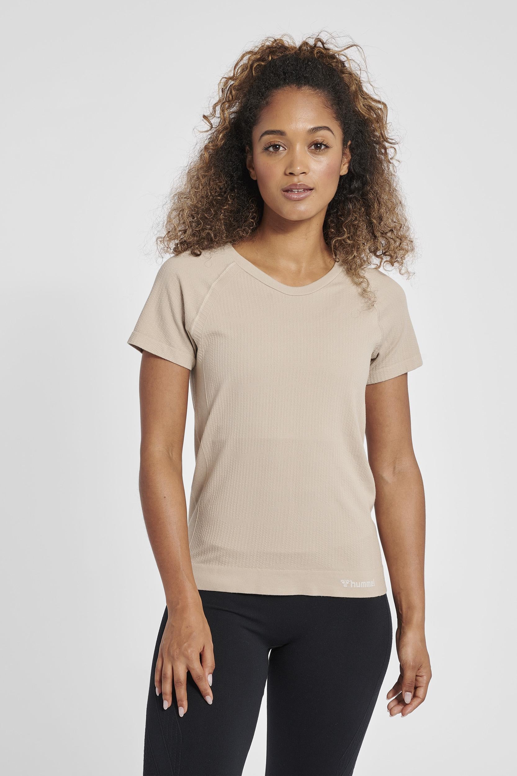 HUMMEL - Hmlmt Flow Seamless T-shirt - Chateau Gray