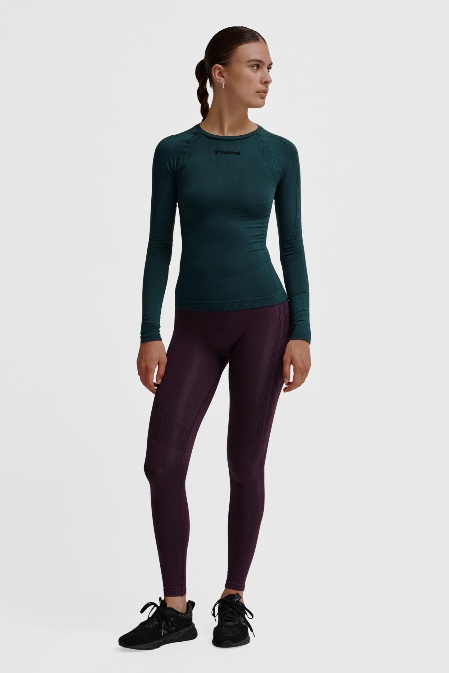 HUMMEL - Hmlmt Shaping Seamless T-shirt L/s - Green Gables