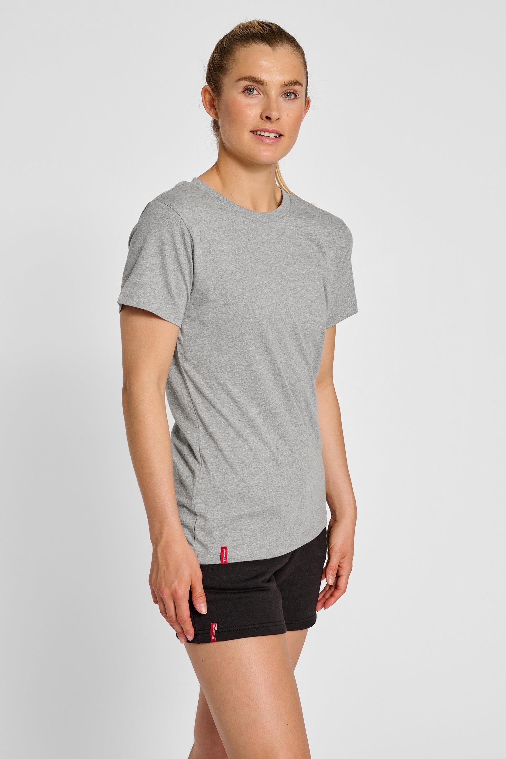 HUMMEL - Hmlred Heavy T-shirt S/s Woman - Grey Melange