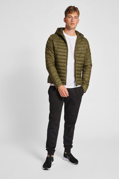 HUMMEL - Hmlred Quilted Hood Jacket - Dark Olive