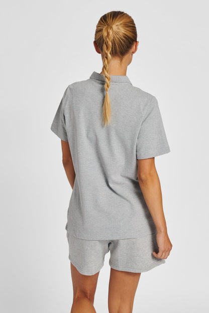 HUMMEL - Hmlred Stretch Polo Woman - Grey Melange