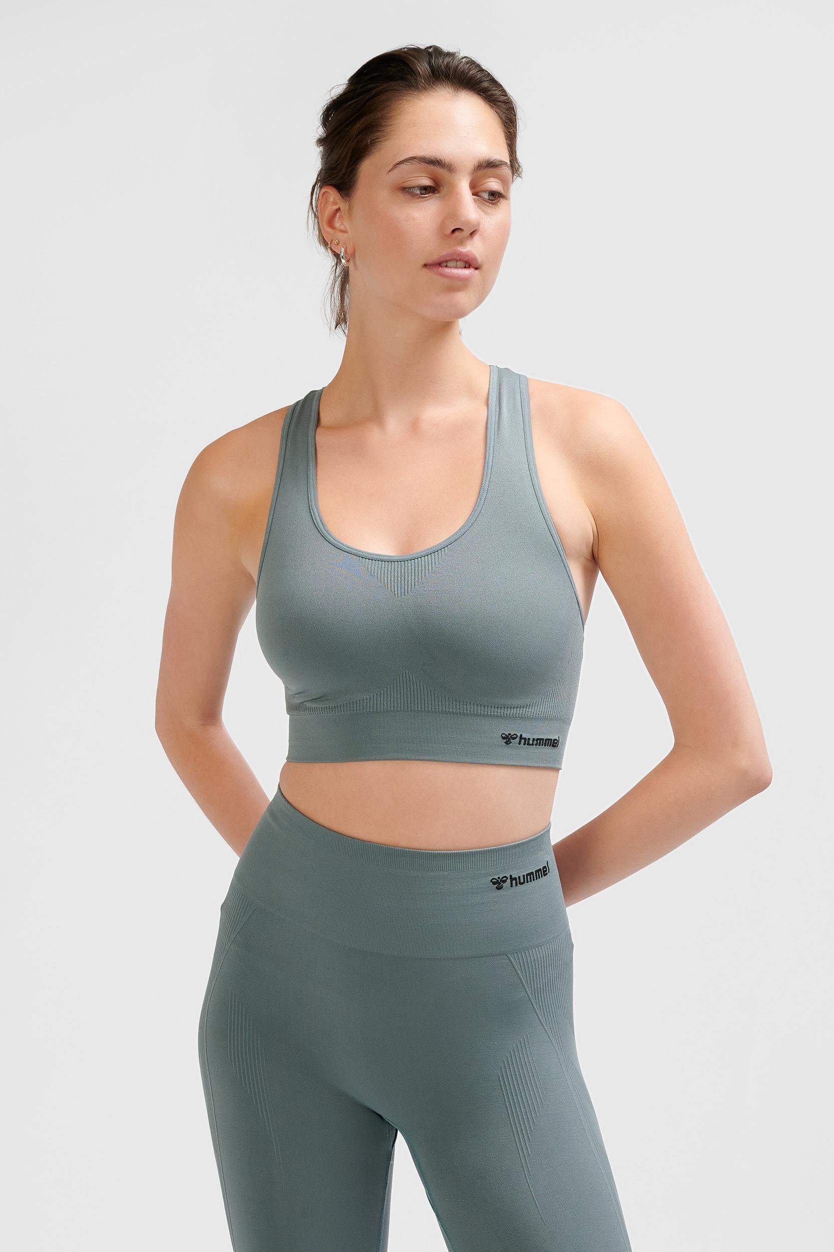 HUMMEL - Hmltif Seamless Sports Top - Balsam Green