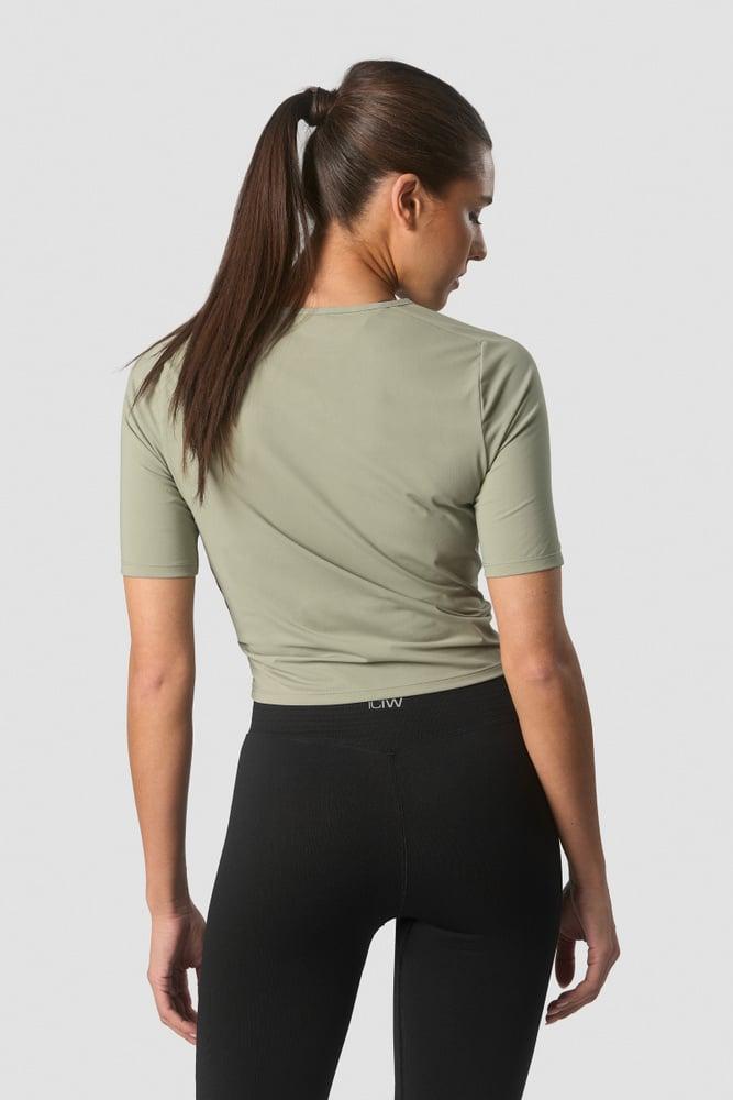 ICANIWILL - Charge Cropped Mid Sleeve - Light Sea Green