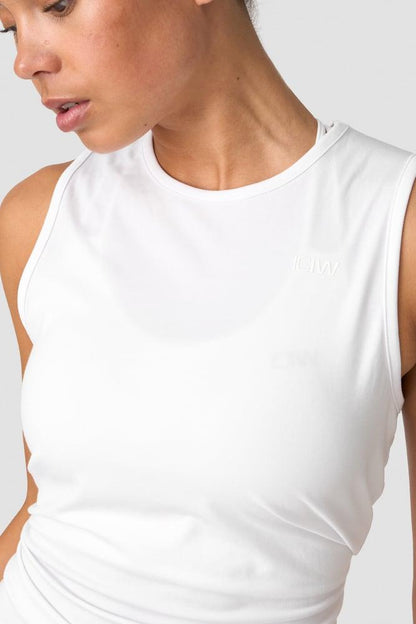 ICANIWILL - Empowering Open Back Tank - White