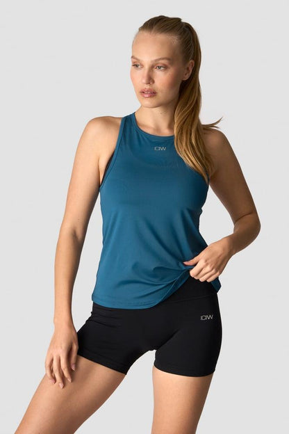 ICANIWILL - High Neck Tank Top - Teal