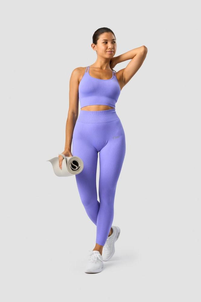 ICANIWILL - Ribbed Define Seamless Sports Bra - Dk Lavender