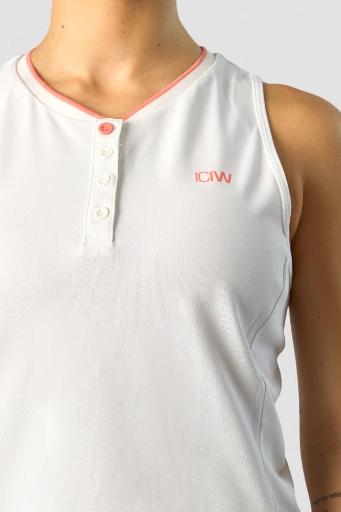 ICANIWILL - Training Pique Tank Top - White