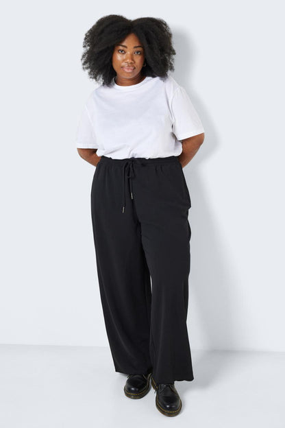 NOISY MAY - Jasa Nw Wide Pant  Curve - Black