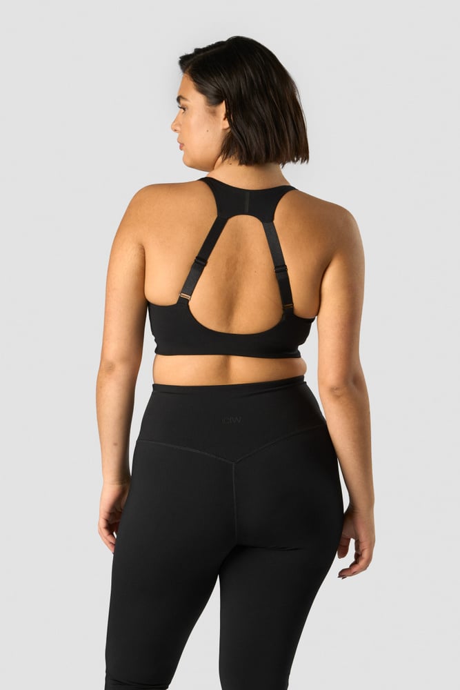 stride sports bra black