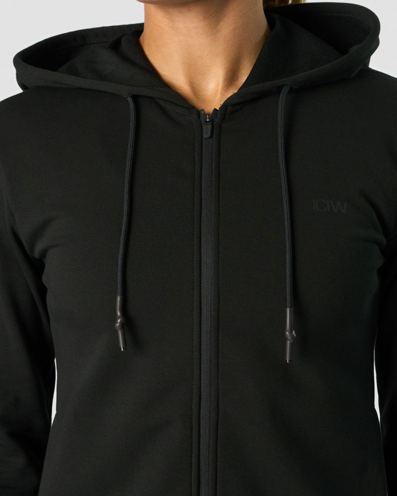 stride zip hoodie wmn black